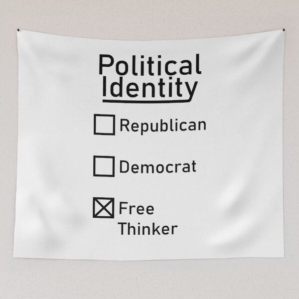 Item preview, Free Thinker Identity tick box design designed and sold by GetItGiftIt.