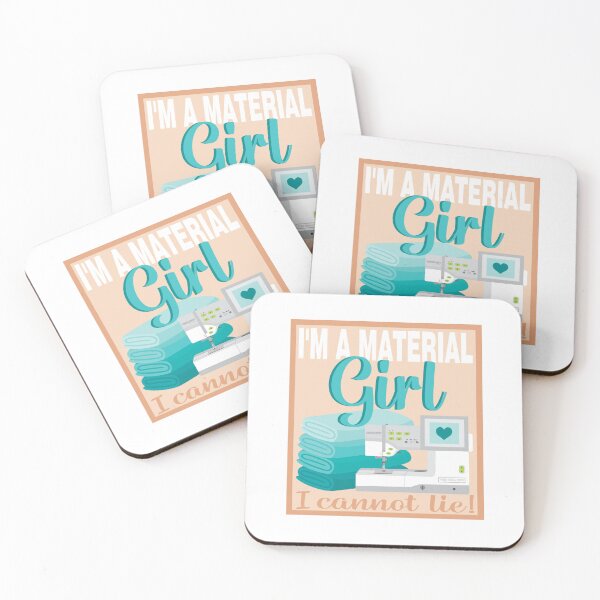 Item preview, Eat Sleep Repeat - Material Girl - Embroidery Machine - TEAL designed and sold by StellarFX.