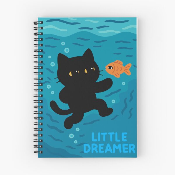 Item preview, Pequeño soñador: Gato y pez curiosos designed and sold by digifylab.