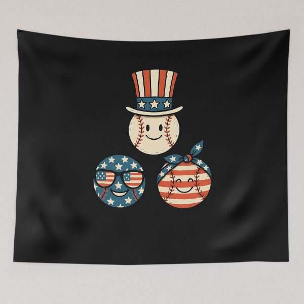 Item preview, 4th Of July Baseball Independence Day America Men Women Kids designed and sold by facegm.