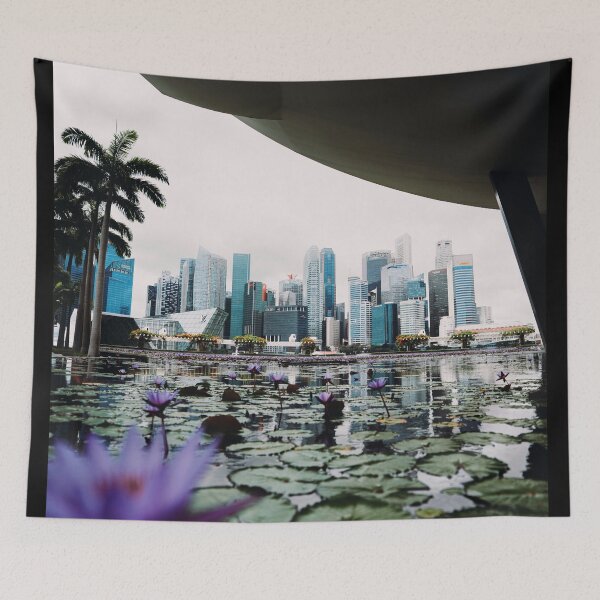Item preview,  Cityscape and Lotus Pond designed and sold by asun5.