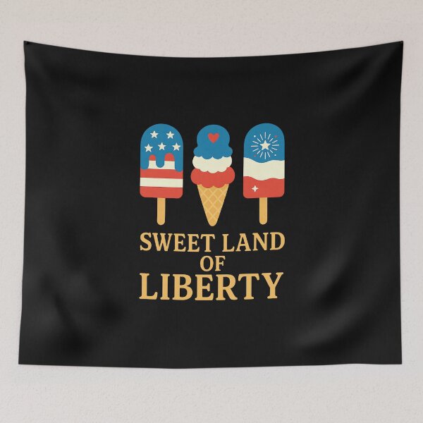 Item preview, 4th Of July Popsicle Red White Blue American Flag Patriotic designed and sold by facegm.