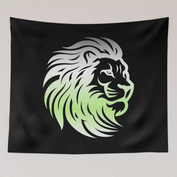 Item preview, Rainbow Lion Head, Agender pride flag graphic, Motivational, Inspirational, Powerful, Strong, Wild, Animal, Lion, Big Cat, LGBTQ designed and sold by PrideBeProud.