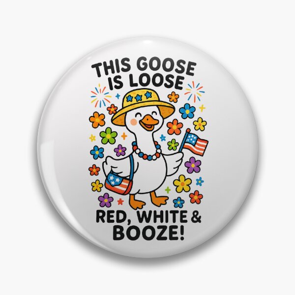 Item preview, 4th Of July This Goose Is Loose Red White And Boze Goose designed and sold by facegm.