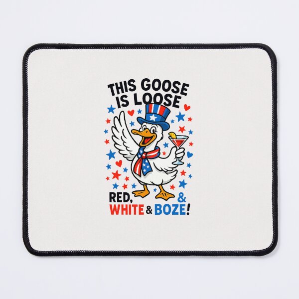 Item preview, 4th Of July This Goose Is Loose Red White Boze Goose designed and sold by facegm.