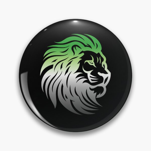 Item preview, Rainbow Lion Head, Aromantic pride flag graphic, Motivational, Inspirational, Powerful, Strong, Wild, Animal, Lion, Big Cat, LGBTQ designed and sold by PrideBeProud.