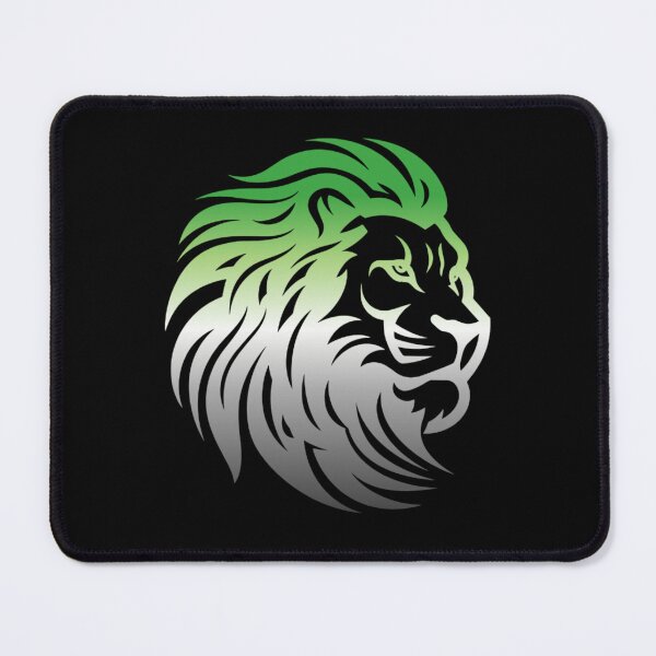 Item preview, Rainbow Lion Head, Aromantic pride flag graphic, Motivational, Inspirational, Powerful, Strong, Wild, Animal, Lion, Big Cat, LGBTQ designed and sold by PrideBeProud.
