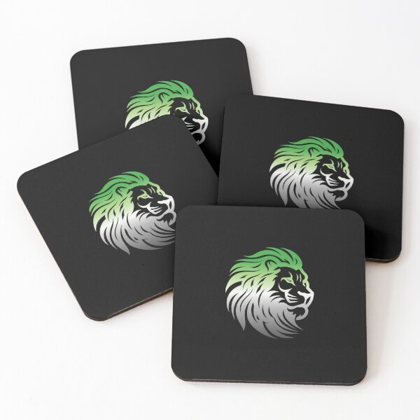 Item preview, Rainbow Lion Head, Aromantic pride flag graphic, Motivational, Inspirational, Powerful, Strong, Wild, Animal, Lion, Big Cat, LGBTQ designed and sold by PrideBeProud.