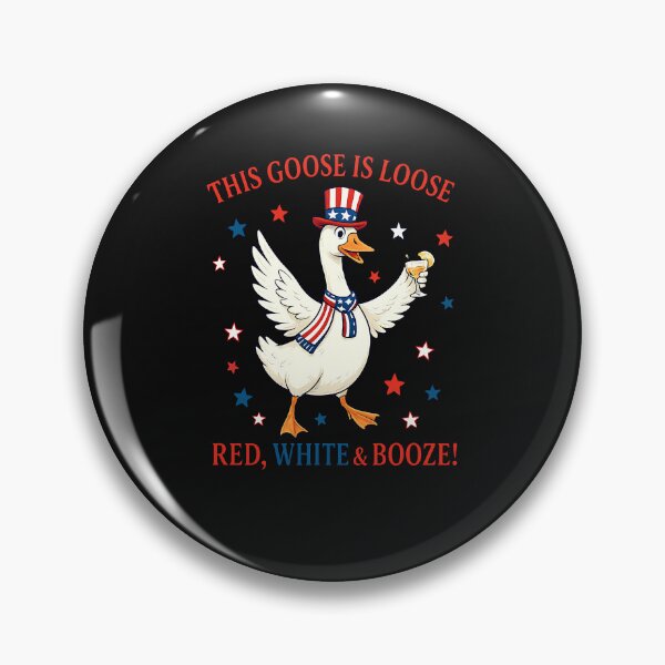 Item preview, 4th Of July This Goose Is Loose Red White Boze Goose designed and sold by facegm.