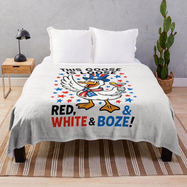 Item preview, 4th Of July This Goose Is Loose Red White Boze Goose designed and sold by facegm.