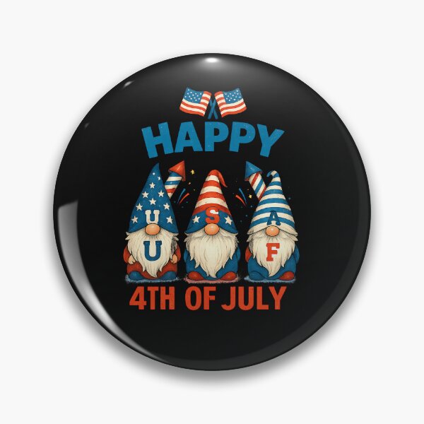 Item preview, 4th Of July Three Gnomes Celebrating USA Independence Day designed and sold by facegm.