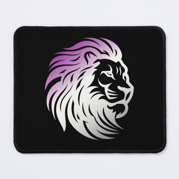 Item preview, Rainbow Lion Head, Asexual pride flag graphic, Motivational, Inspirational, Powerful, Strong, Wild, Animal, Lion, Big Cat, LGBTQ designed and sold by PrideBeProud.