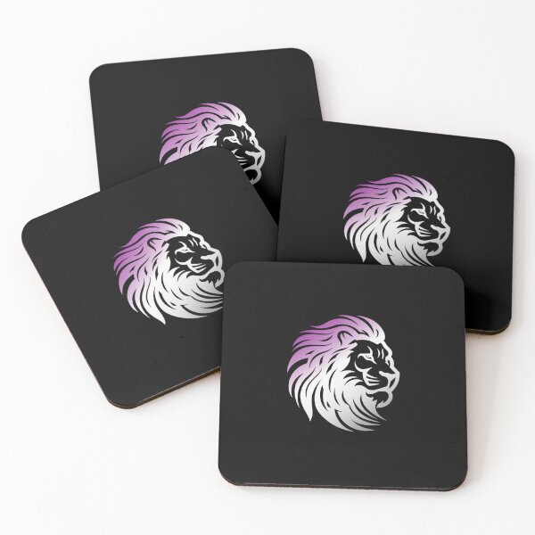 Item preview, Rainbow Lion Head, Asexual pride flag graphic, Motivational, Inspirational, Powerful, Strong, Wild, Animal, Lion, Big Cat, LGBTQ designed and sold by PrideBeProud.