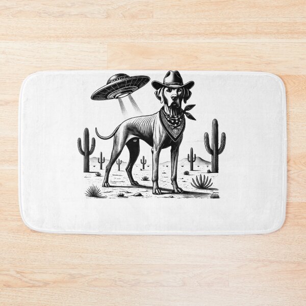 Item preview, Vintage Retro Rhodesian Ridgeback UFO Western Country Wild West Dog Mom Dad designed and sold by Kimberley King Art  King Art.