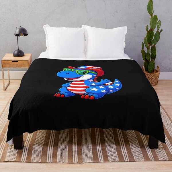 Item preview, American Flag Cute Dinosaur 4 th of july designed and sold by facegm.