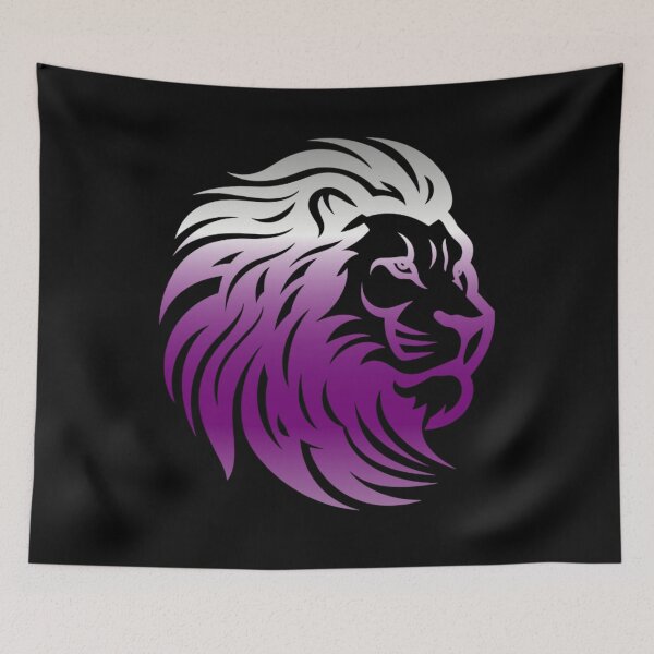 Item preview, Rainbow Lion Head, Demisexual pride flag graphic, Motivational, Inspirational, Powerful, Strong, Wild, Animal, Lion, Big Cat, LGBTQ designed and sold by PrideBeProud.