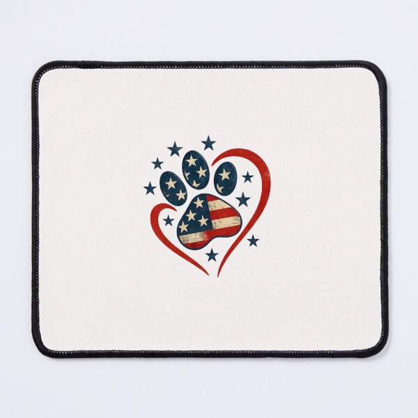 Item preview, American Flag Patriotic Dog & Cat Paw Print 4th Of July designed and sold by facegm.