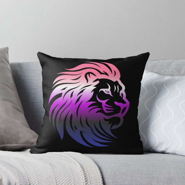 Item preview, Rainbow Lion Head, Genderfluid pride flag graphic, Motivational, Inspirational, Powerful, Strong, Wild, Animal, Lion, Big Cat, LGBTQ designed and sold by PrideBeProud.