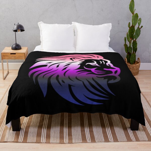 Item preview, Rainbow Lion Head, Genderfluid pride flag graphic, Motivational, Inspirational, Powerful, Strong, Wild, Animal, Lion, Big Cat, LGBTQ designed and sold by PrideBeProud.