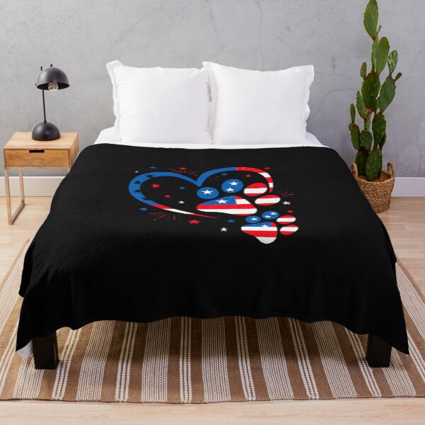 Item preview, American Flag Patriotic Dog & Cat Paw Print 4th Of July designed and sold by facegm.