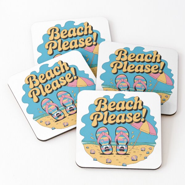 Item preview, Beach Please – Funny Summer Flip Flops Design designed and sold by EpicMediaShop.