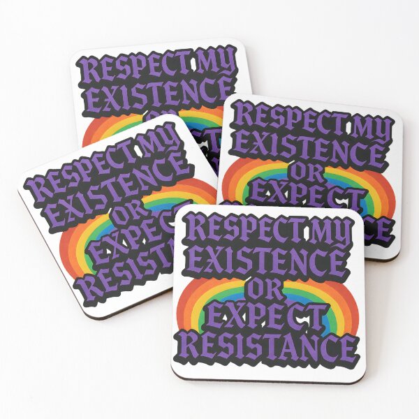 Item preview, Respect My Existence Or Expect Resistance – Bold Rainbow Design designed and sold by Haus Of Sin.