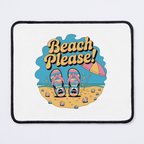 Item preview, Beach Please – Funny Summer Flip Flops Design designed and sold by EpicMediaShop.