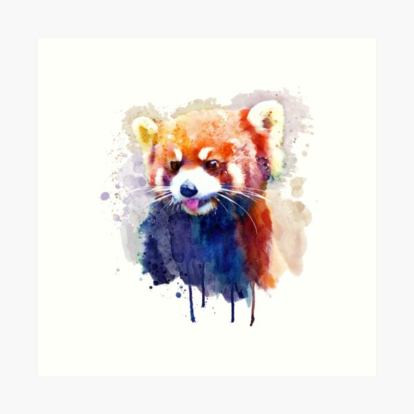 Item preview, Red Panda in Watercolor designed and sold by caracatita75.