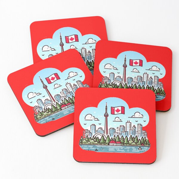 Item preview,  Broadview Toronto Skyline & Nature | Cute Canada Sticker Design,  designed and sold by PaintMeWorld.