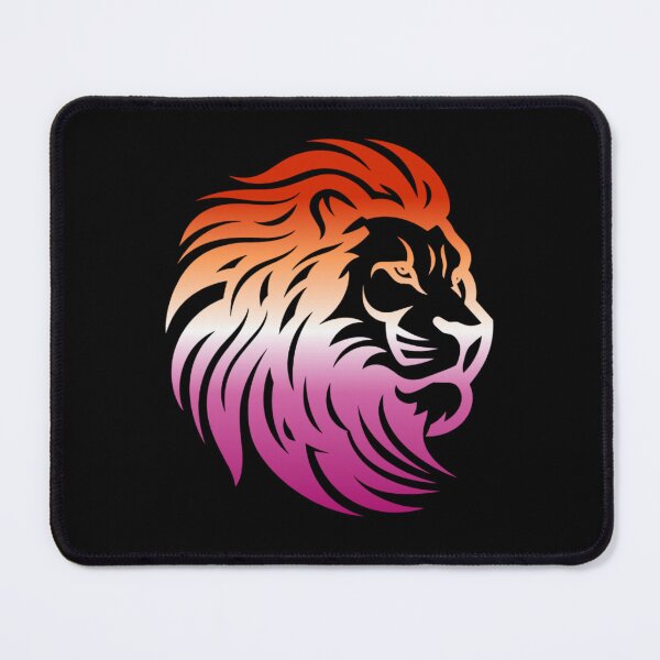 Item preview, Rainbow Lion Head, Lesbian pride flag graphic, Motivational, Inspirational, Powerful, Strong, Wild, Animal, Lion, Big Cat, LGBTQ designed and sold by PrideBeProud.
