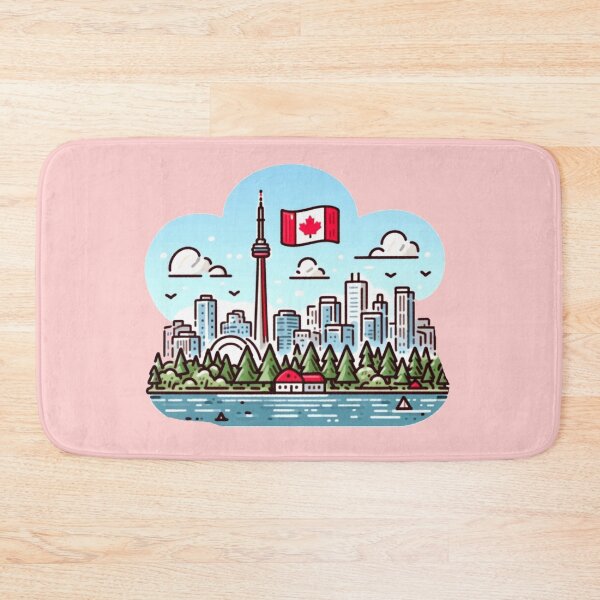 Item preview,  Broadview Toronto Skyline & Nature | Cute Canada Sticker Design,  designed and sold by PaintMeWorld.