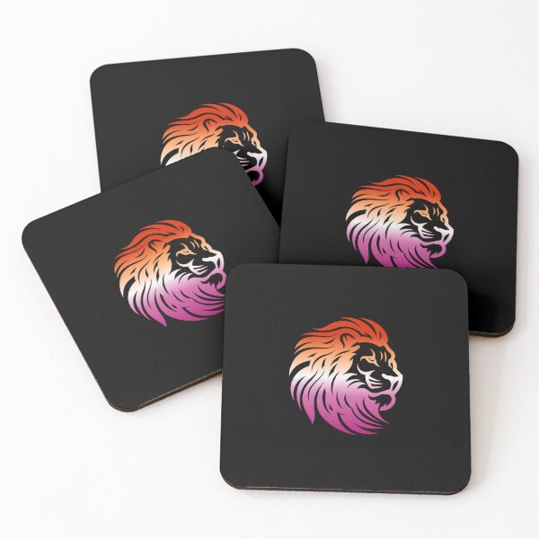 Item preview, Rainbow Lion Head, Lesbian pride flag graphic, Motivational, Inspirational, Powerful, Strong, Wild, Animal, Lion, Big Cat, LGBTQ designed and sold by PrideBeProud.