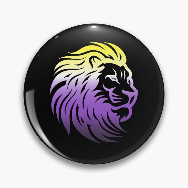 Item preview, Rainbow Lion Head, Nonbinary pride flag graphic, Motivational, Inspirational, Powerful, Strong, Wild, Animal, Lion, Big Cat, LGBTQ designed and sold by PrideBeProud.