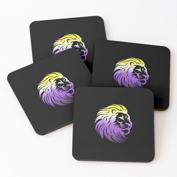 Item preview, Rainbow Lion Head, Nonbinary pride flag graphic, Motivational, Inspirational, Powerful, Strong, Wild, Animal, Lion, Big Cat, LGBTQ designed and sold by PrideBeProud.