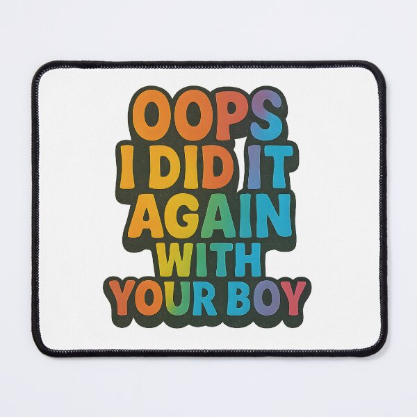 Item preview, Oops I Did It Again – Rainbow Typography designed and sold by Haus Of Sin.