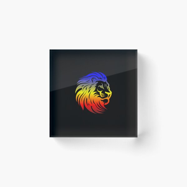 Item preview, Rainbow Lion Head, Polyamory pride flag graphic, Motivational, Inspirational, Powerful, Strong, Wild, Animal, Lion, Big Cat, LGBTQ designed and sold by PrideBeProud.