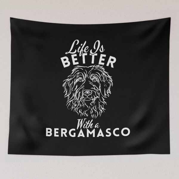 Item preview, Life Is Better With a Bergamasco – Minimalist Herding Dog Design designed and sold by GoodyPaws.
