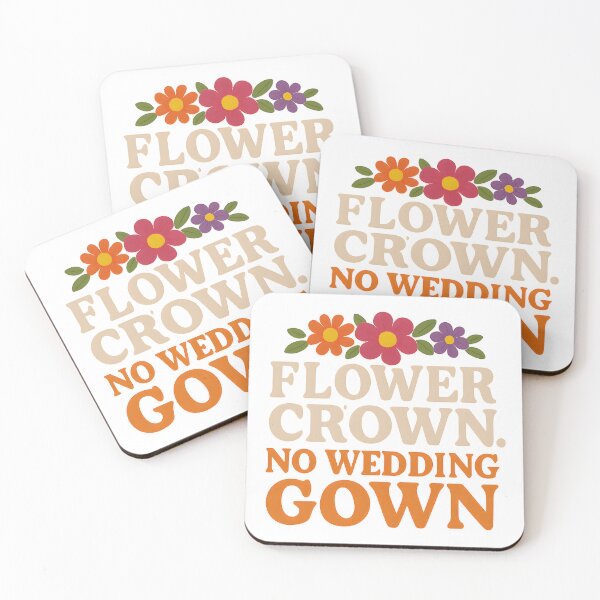 Item preview, Flower Crown No Wedding Gown – Bold Pride Art designed and sold by Haus Of Sin.