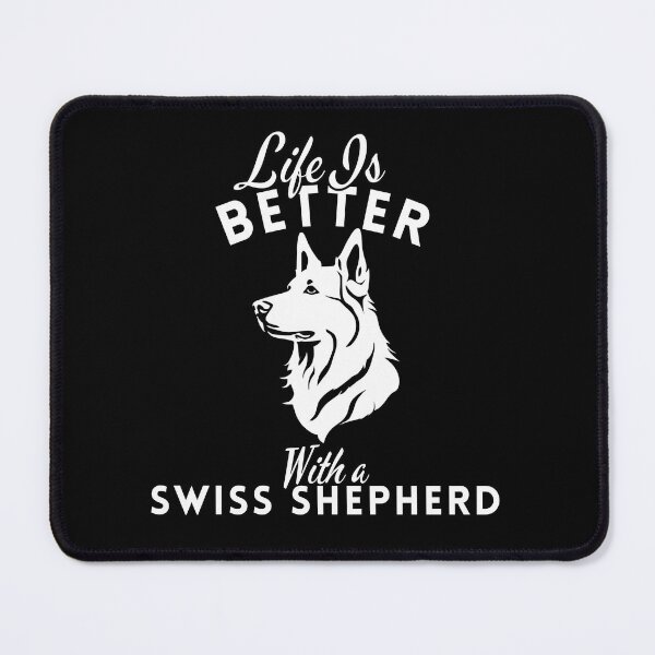 Item preview, Life Is Better With a Swiss Shepherd – Minimalist White Dog Design designed and sold by GoodyPaws.