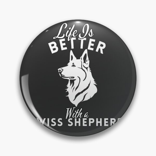 Item preview, Life Is Better With a Swiss Shepherd – Minimalist White Dog Design designed and sold by GoodyPaws.
