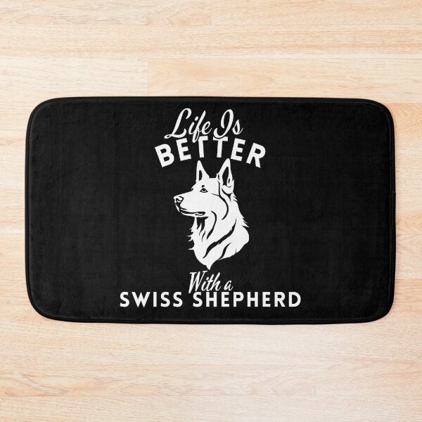 Item preview, Life Is Better With a Swiss Shepherd – Minimalist White Dog Design designed and sold by GoodyPaws.