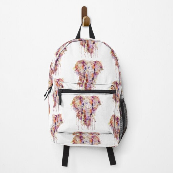 Item preview, Vivid Elephant Splash – Purple, Pink, Orange designed and sold by caracatita75.