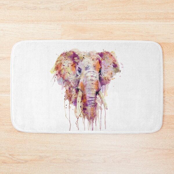 Item preview, Vivid Elephant Splash – Purple, Pink, Orange designed and sold by caracatita75.