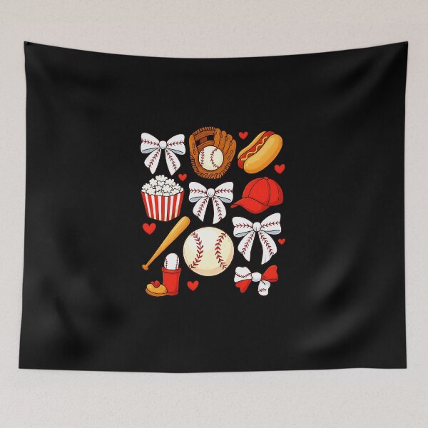 Item preview, Baseball Coquette Bow Women Girls Baseball Cheer Mom Mama designed and sold by diyoor.