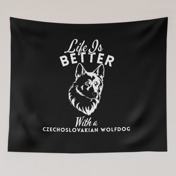 Item preview, Life Is Better With a Czechoslovakian Wolfdog – Minimalist Wolfdog Design designed and sold by GoodyPaws.