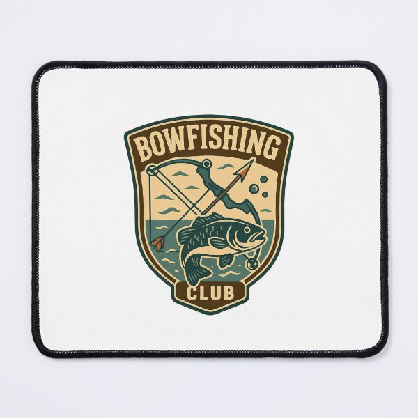 Item preview, Bowfishing Club – Vintage Outdoor Sport Emblem for Fishing Enthusiasts designed and sold by DJCApparel.