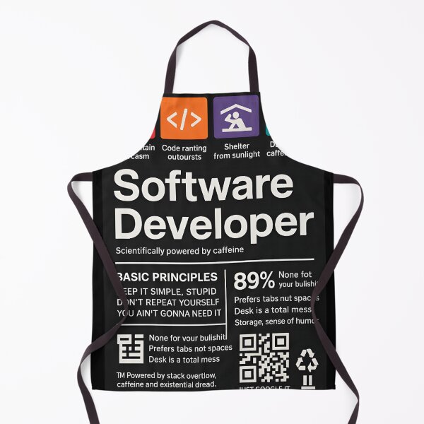 Item preview, SOFTWARE DEVELOPER LABEL  designed and sold by Uglyandcute.