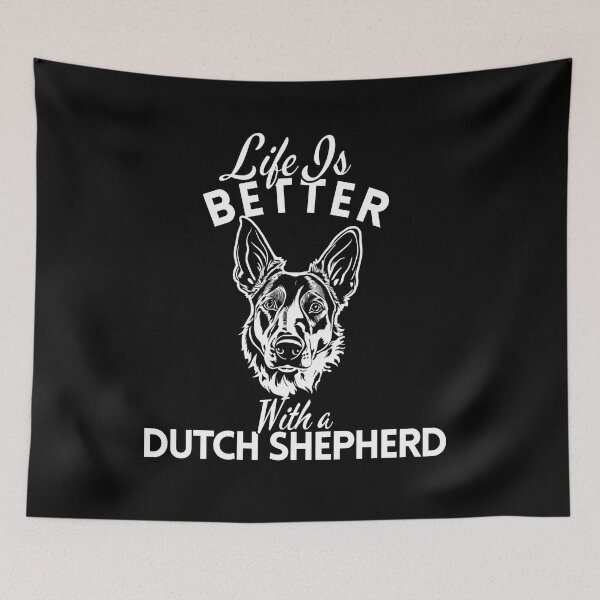 Item preview, Life Is Better With a Dutch Shepherd – Minimalist Herding Dog Design designed and sold by GoodyPaws.