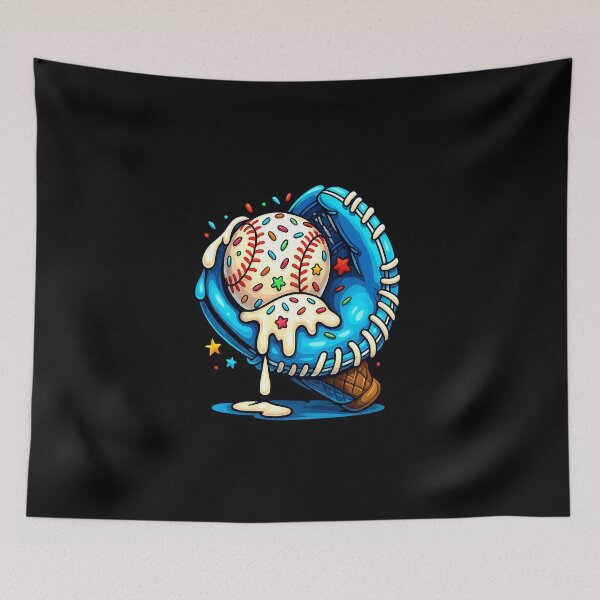 Item preview, Baseball Drip Ice Cream Sprinkles Baseball Glove designed and sold by diyoor.