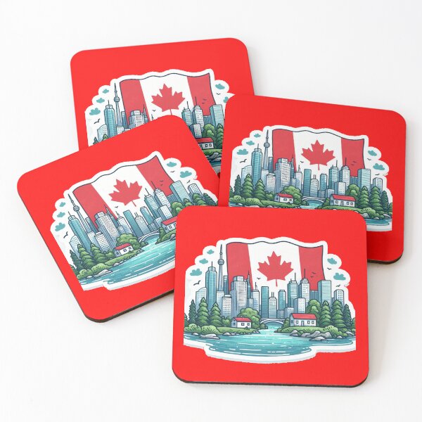 Item preview,  Broadview Toronto Skyline & Nature | Cute Canada Sticker Design,  designed and sold by PaintMeWorld.